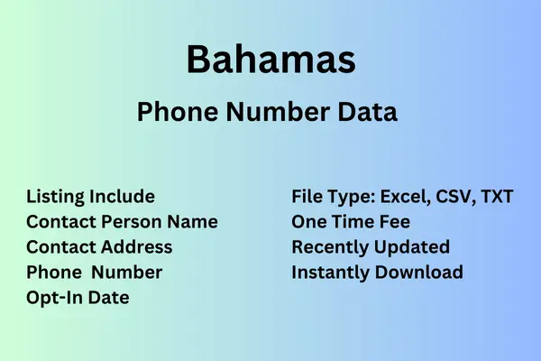 Bahamas number data