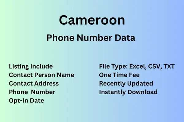 Cameroon number data